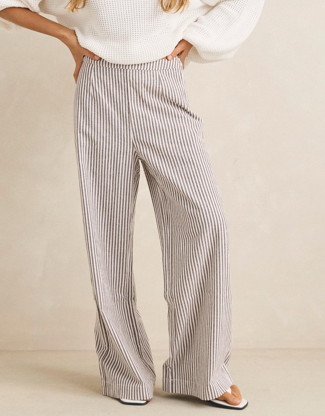 Rhythm - Valley Stripe Wide Leg Pants - ICONIC EXCLUSIVE