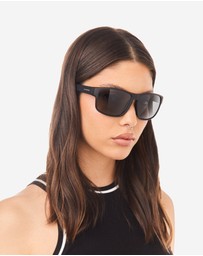 Hawkers Co - Black Black Dark Faster Raw Sunglasses for Men and Women UV400