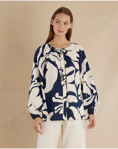 Amelius - Zaffira Linen Tunic Blouse