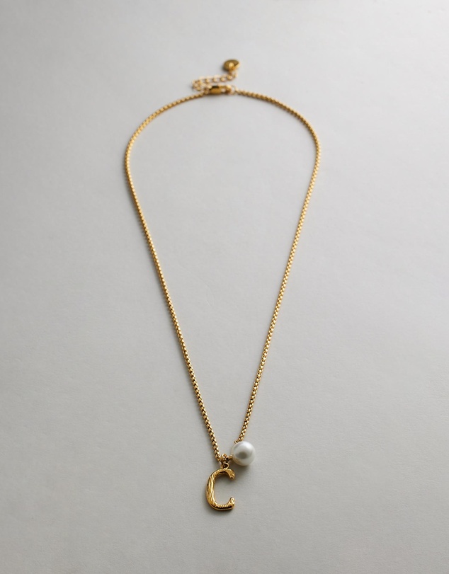 Zahar - Pearl Letter C Necklace