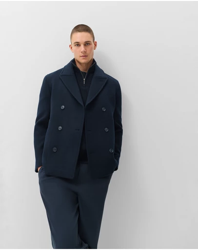 UNISON - Wool Blend Peacoat