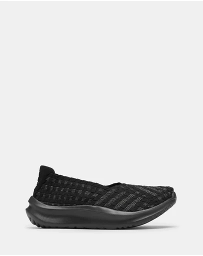 Clarks - Solevana Weave Black Metallic