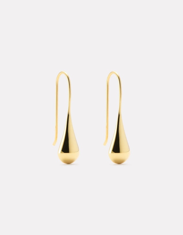 Najo - My Silent Tears Yellow Gold Earring