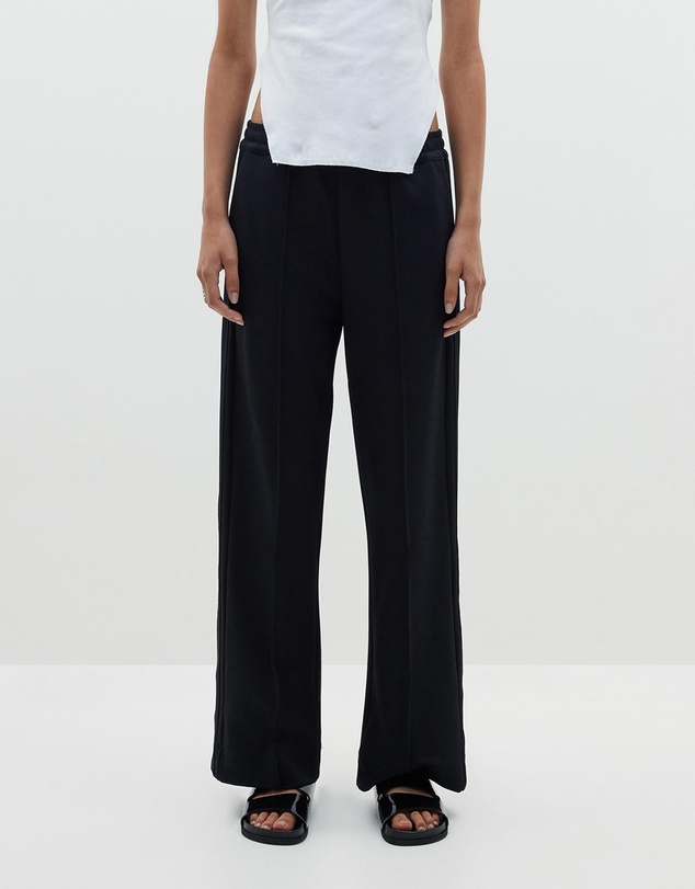 Bassike - twill pinstitch detail pant