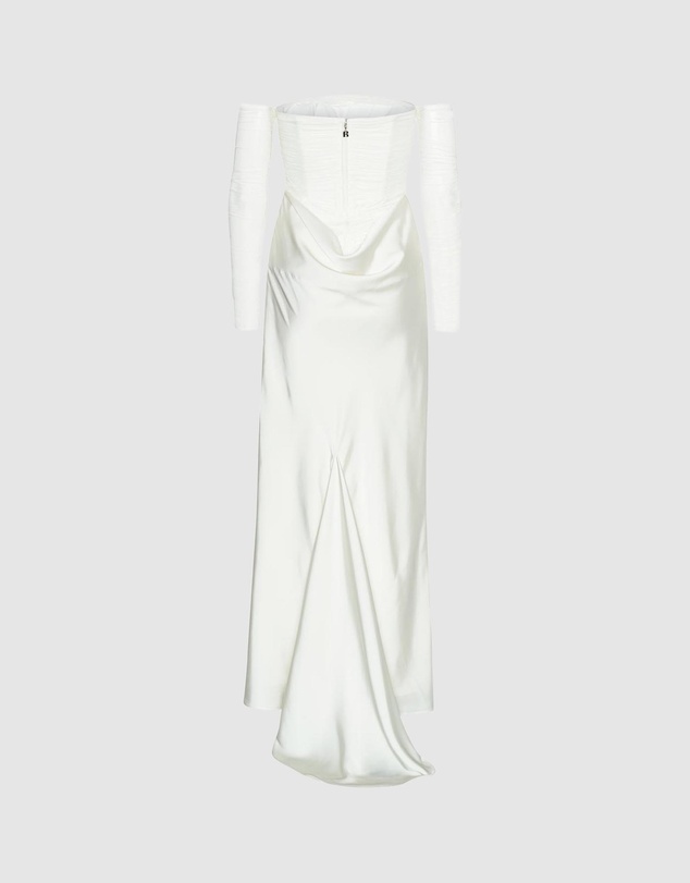 ROTATE - Ruched Maxi Dress