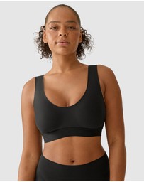 Naturana - Back & Side Smoothing Wirefree Crop Top Bra