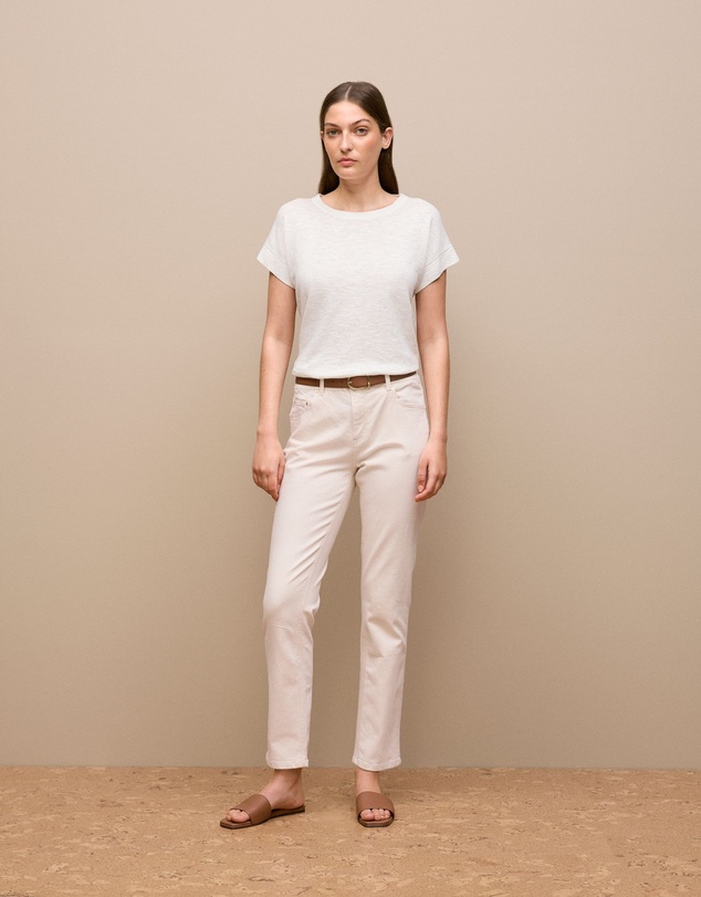 Trenery - Natural Seed Boyfriend Jean in Ecru