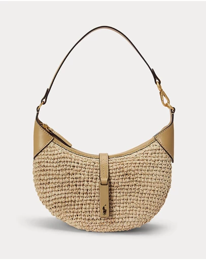 Polo Ralph Lauren - Polo ID Raffia Mini Shoulder Bag - The ICONIC Exclusive