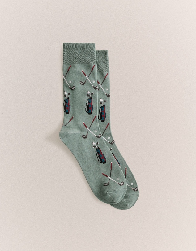 Trenery - Golf Caddy Sock in Jade Green