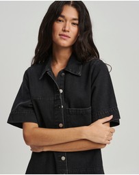 ST MRLO - Denim Shirt Dress