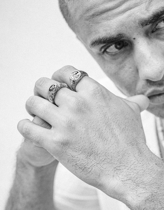 Haze & Glory - ICONIC EXCLUSIVE - Moss Signet Ring in Oxidised 925 Silver