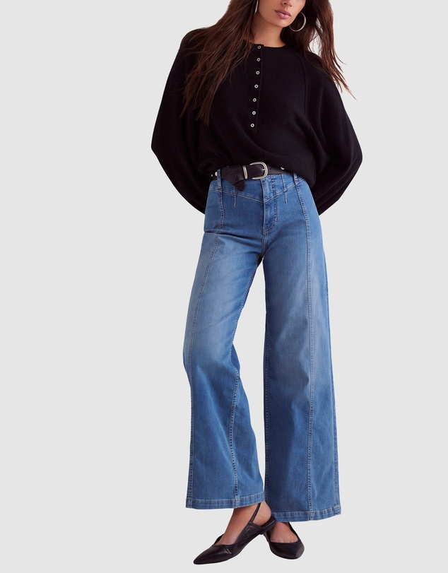 Free People - Libre Wide Leg Jeans