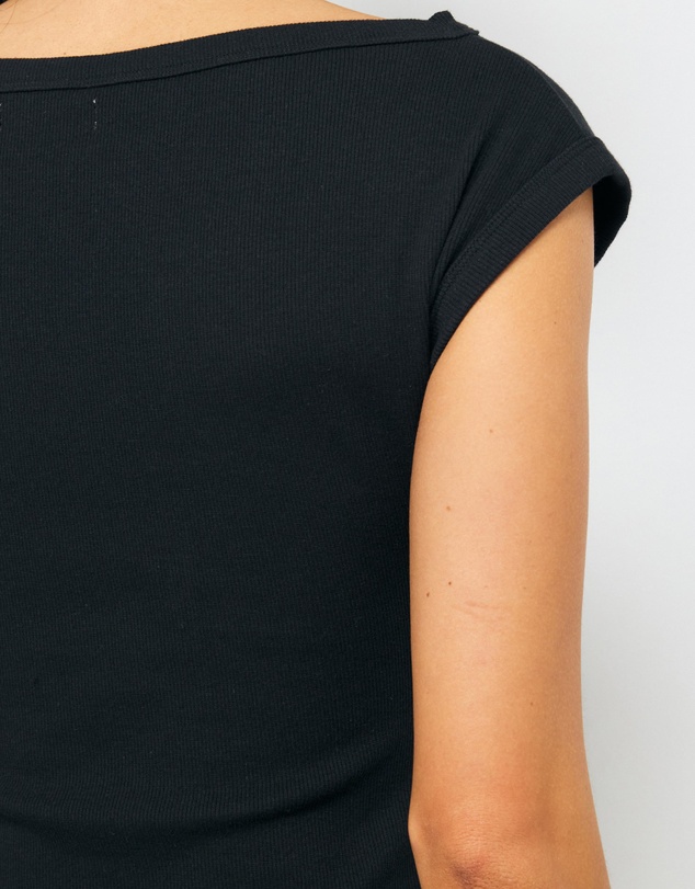 AERE - Zara Cotton Ribbed T-shirt