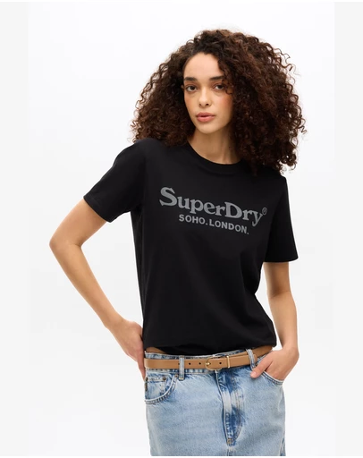 Superdry - Venue Metallic Graphic Tee