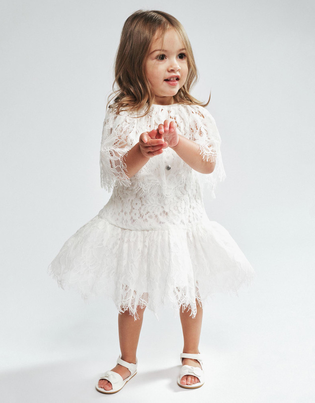 Bardot Junior - Bessy Lace Cape Dress - Kids