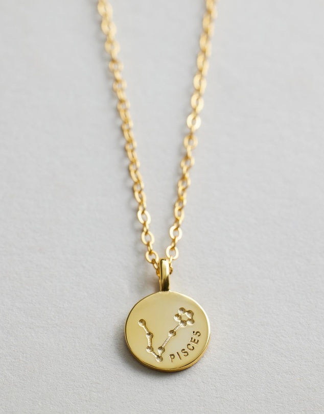 Native Sol - Pisces Star Sign Pendant Necklace