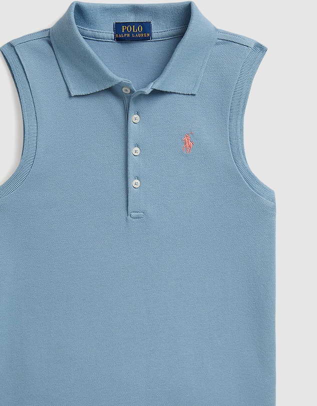 Polo Ralph Lauren - Stretch Mesh Sleeveless Polo Shirt - Teens