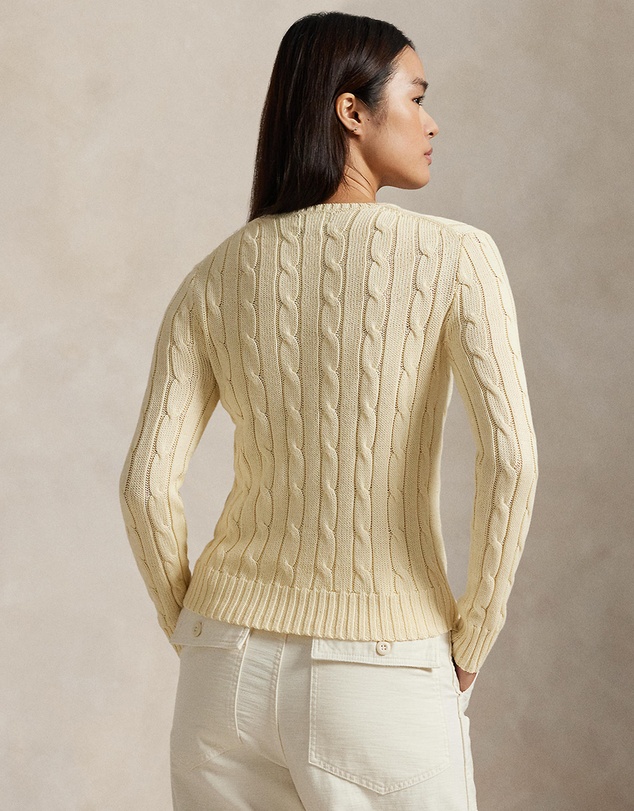Polo Ralph Lauren - Julianna Cable Knit Cotton Crewneck Sweater