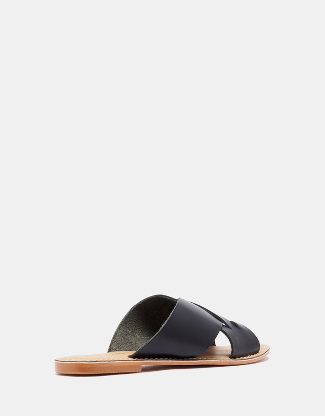 Just Because - Vega Leather Flat Sandals