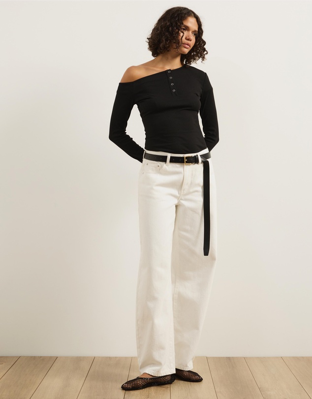 Atmos&Here - Samantha Off-Shoulder Rib Top