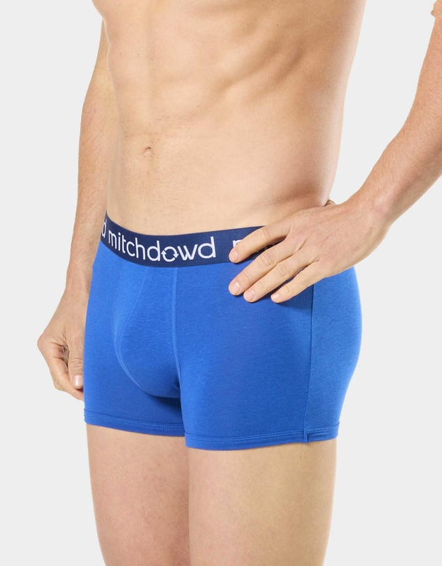 Mitch Dowd - Mitchdowd Mens 3 Pack Bamboo Blue Trunks