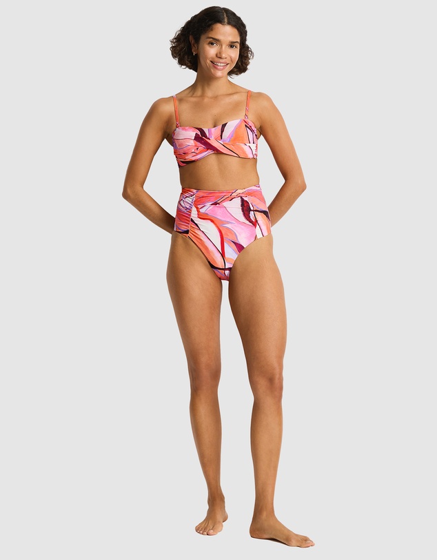 Sea Level Australia - Neon Wave Twist Bandeau