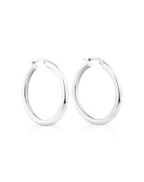 Michael Hill - 25mm Hoop Earrings in Sterling Silver