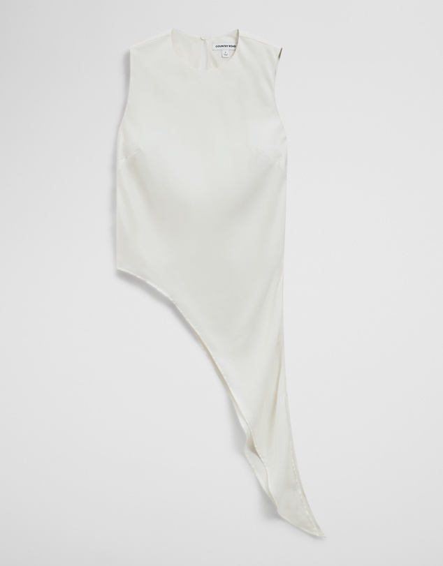 Country Road - Asymmetrical Washable Silk Tank