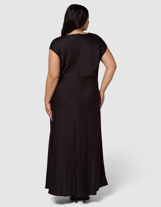 Sunday In The City - Void Satin Maxi Dress
