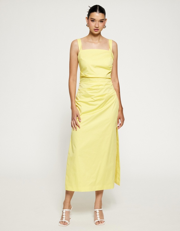 Lover - Grace Ruched Midi Dress