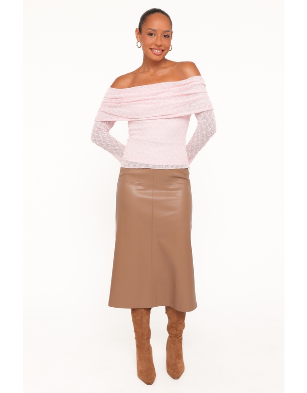 Petal & Pup - Wilma Off Shoulder Top - Light Pink