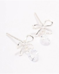 Lovisa - Sterling Silver Bow & Pear Drop Earrings