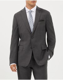 Van Heusen - Wool Blend Glen Check Suit Jacket