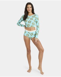 Billabong - Womens Last Summer Cropped Long Sleeve Rash Vest