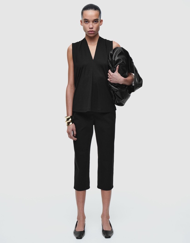 COS - Draped V-Neck Top