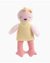 Living Textiles - Knitted Animal Toy - Freya the Flamingo