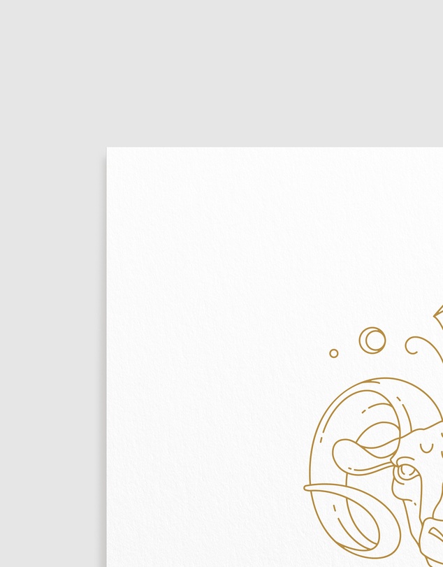 Olive et Oriel - Aries Celestial Zodiac Art Print A3