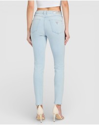 GUESS - High Rise Skinny 1981 Exposed Button Jeans