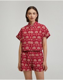 Oxford - Lottie Printed Crop Shirt