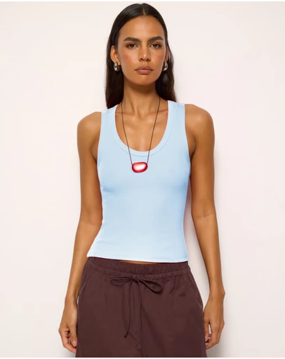 AERE - Cotton Scoop Tank