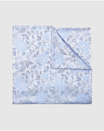 Politix - Oliver Floral Jacquard Silk Pocket Square
