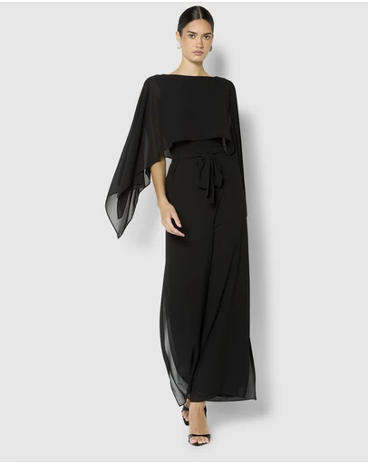 Montique - Astin Chiffon Overlay & Knit Top