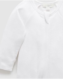 Purebaby - Pointelle Growsuit & Hat Pack-Babies