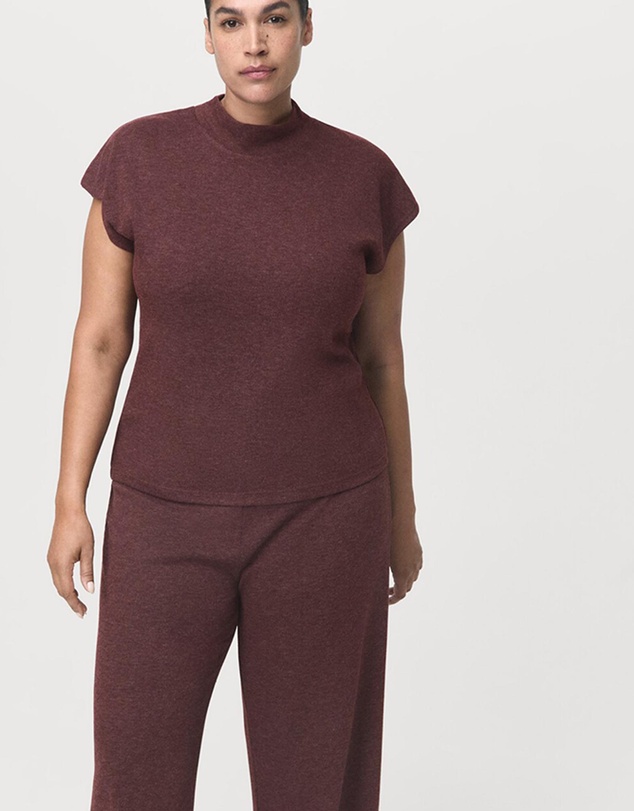 M.N.G - Knitted Trousers With Elastic Waistband