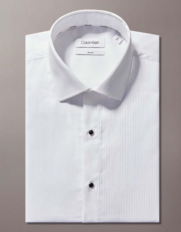 Calvin Klein - Pleated Front French Cuff Shirt