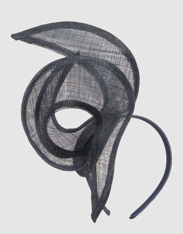Max Alexander - Navy Sinamay Racing Fascinator