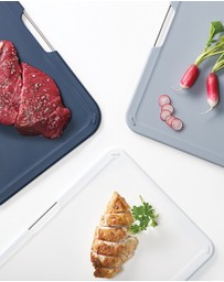 Joseph Joseph - Nest™ Boards Large 3-piece Chopping Board Set with Storage Stand (Grey)