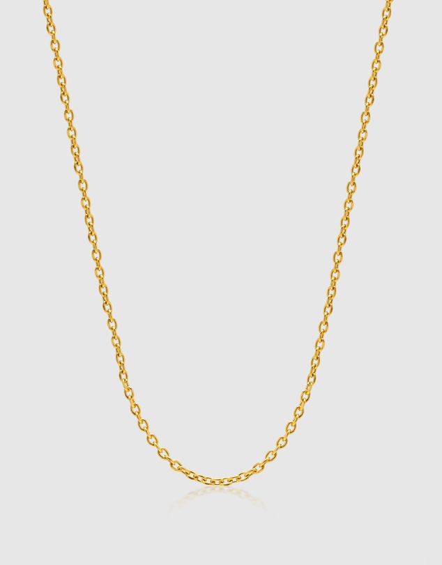 Nialaya Jewellery - Men's Gold Cable Chain