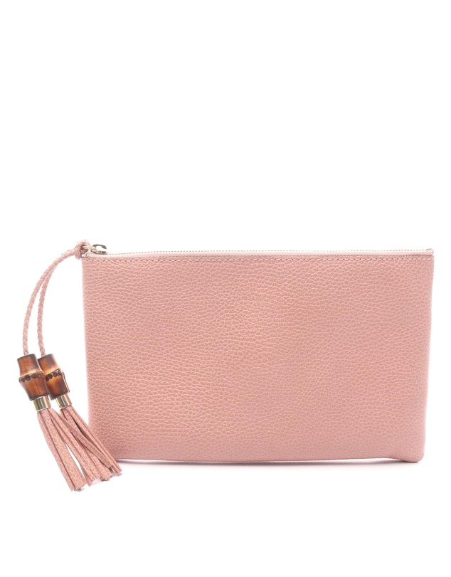 Pre-Loved by Azura Reborn - Pre-Loved Calfskin Bamboo Clutch