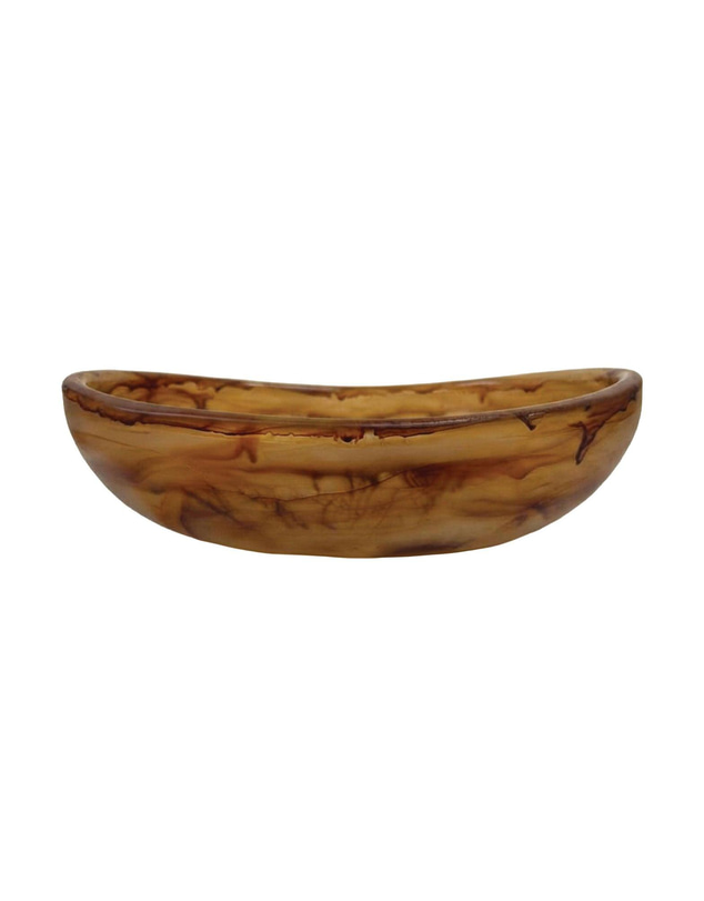 Urban Attitude - Urban Attitude JADE Medium Bowl Height 8cm highest, 5cm lowest, Width 27cm, Length 28cm - Dark Cocoa